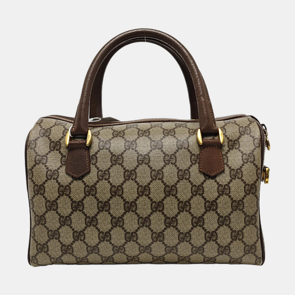 Monogram Coated Canvas Top Handle Bag Beige