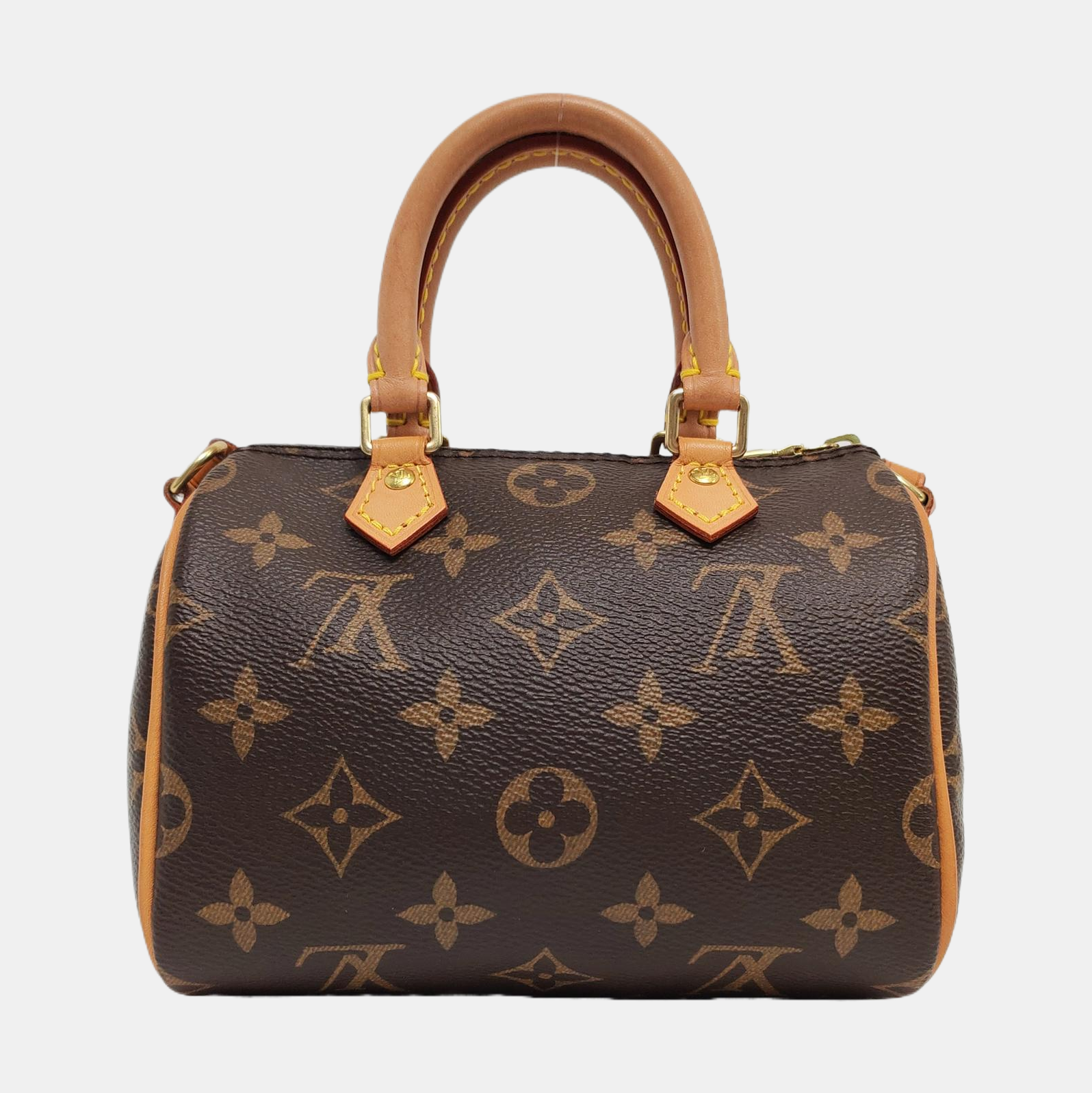 SPEEDY Nano Monogram Coated Canvas Brown