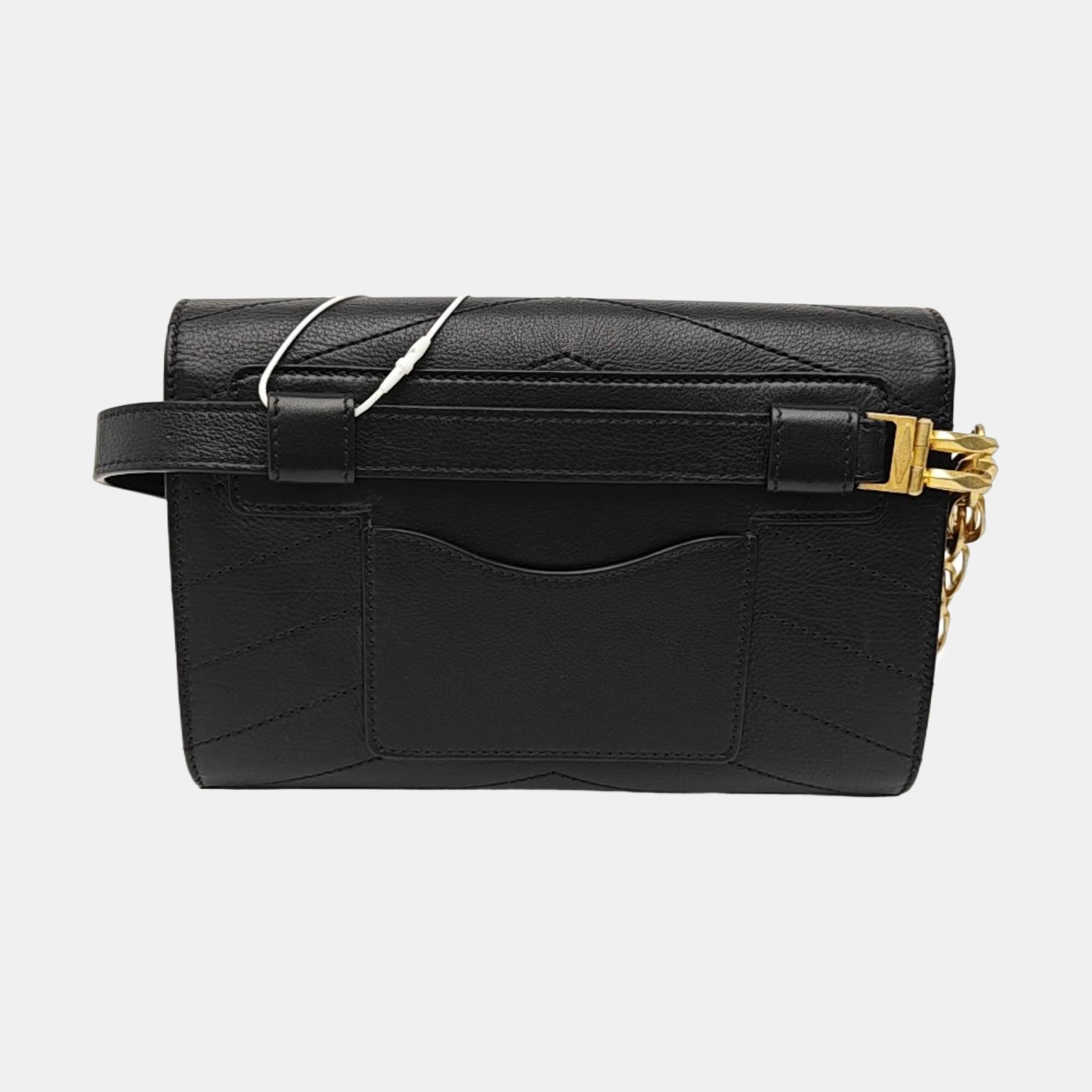 Quilted Calfskin Belt Bag Black