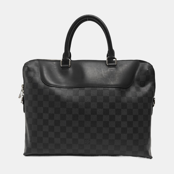 PORTE-DOCUMENTS Damier Graphite Coated Canvas Black