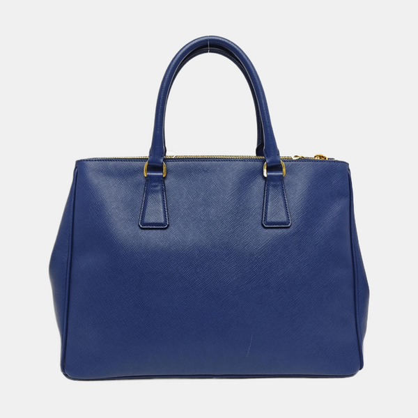 Galleria Large Saffiano Calfskin Blue