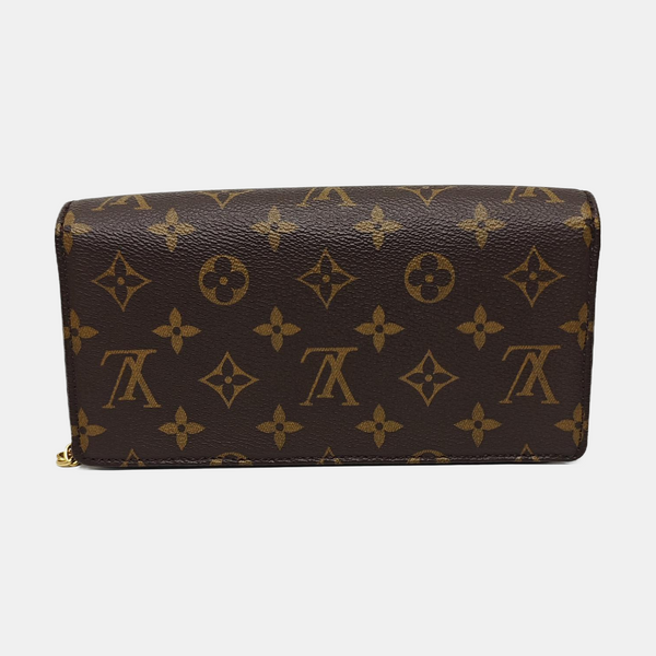 Lily Monogram Coated Canvas Brown