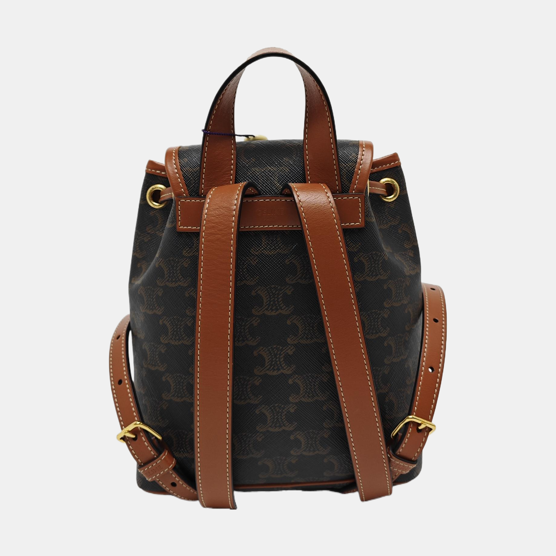 TRIOMPHE Mini Coated Canvas Brown