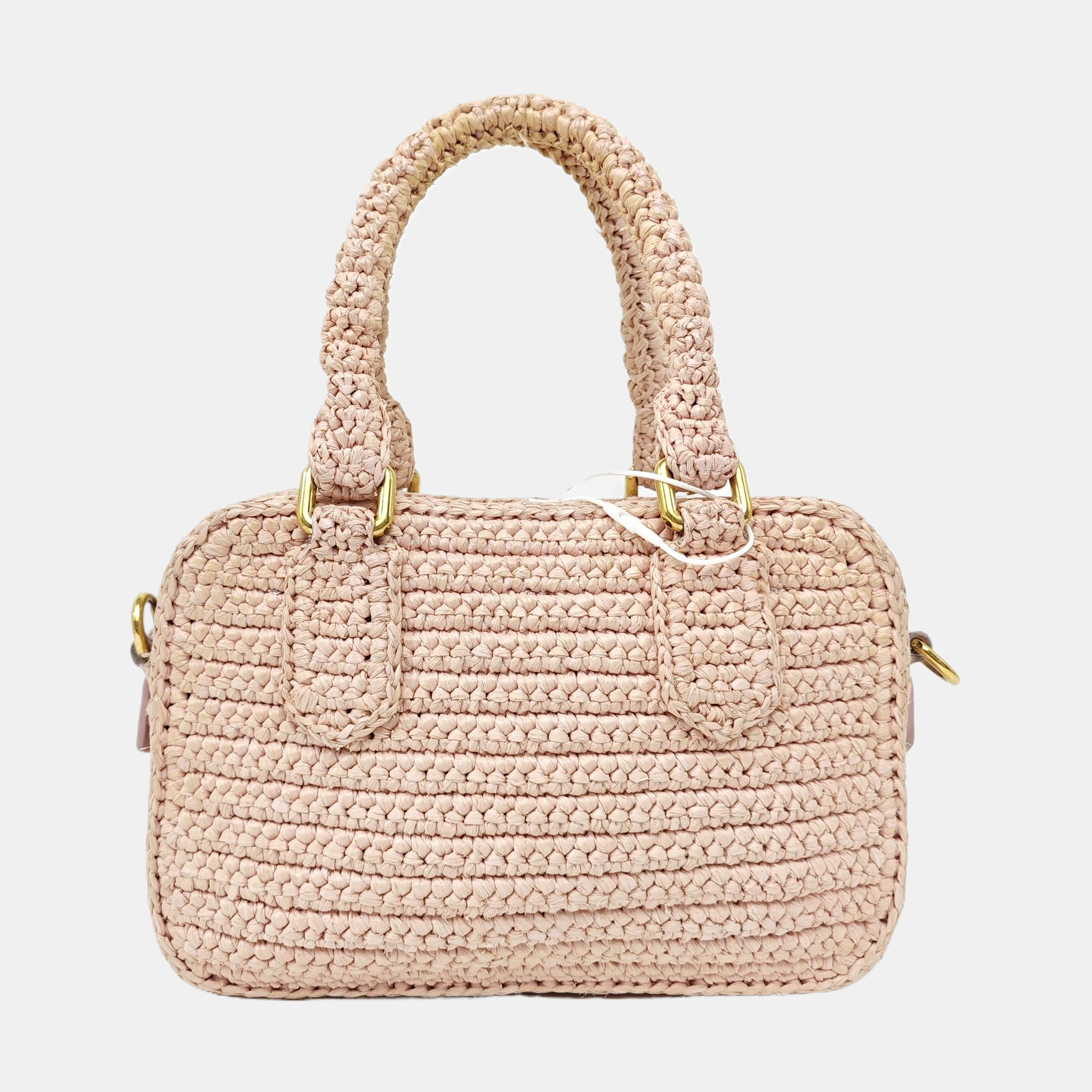 Fabric Shoulder Bag Pink