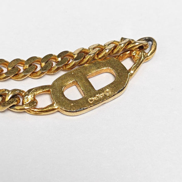 CD Navy Metal Gold Necklace