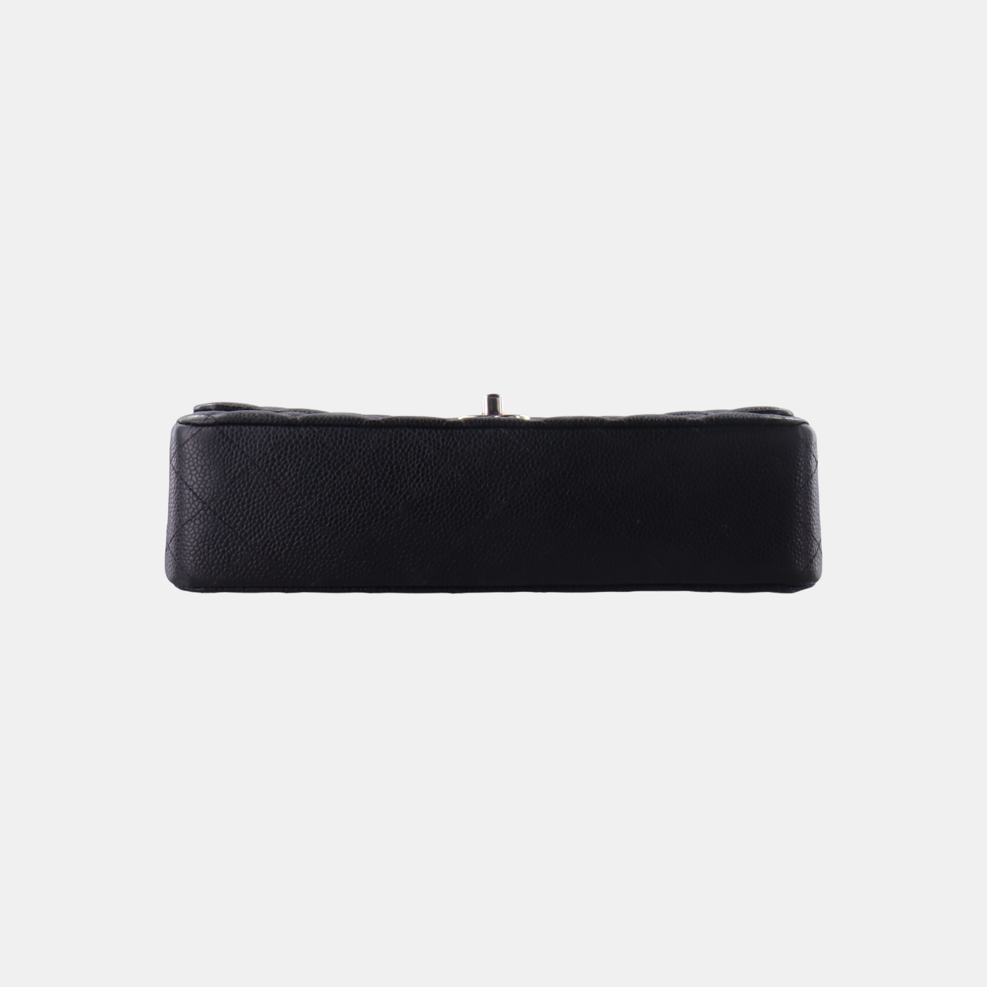 CLASSIC FLAP Medium Quilted Grained Calfskin Black