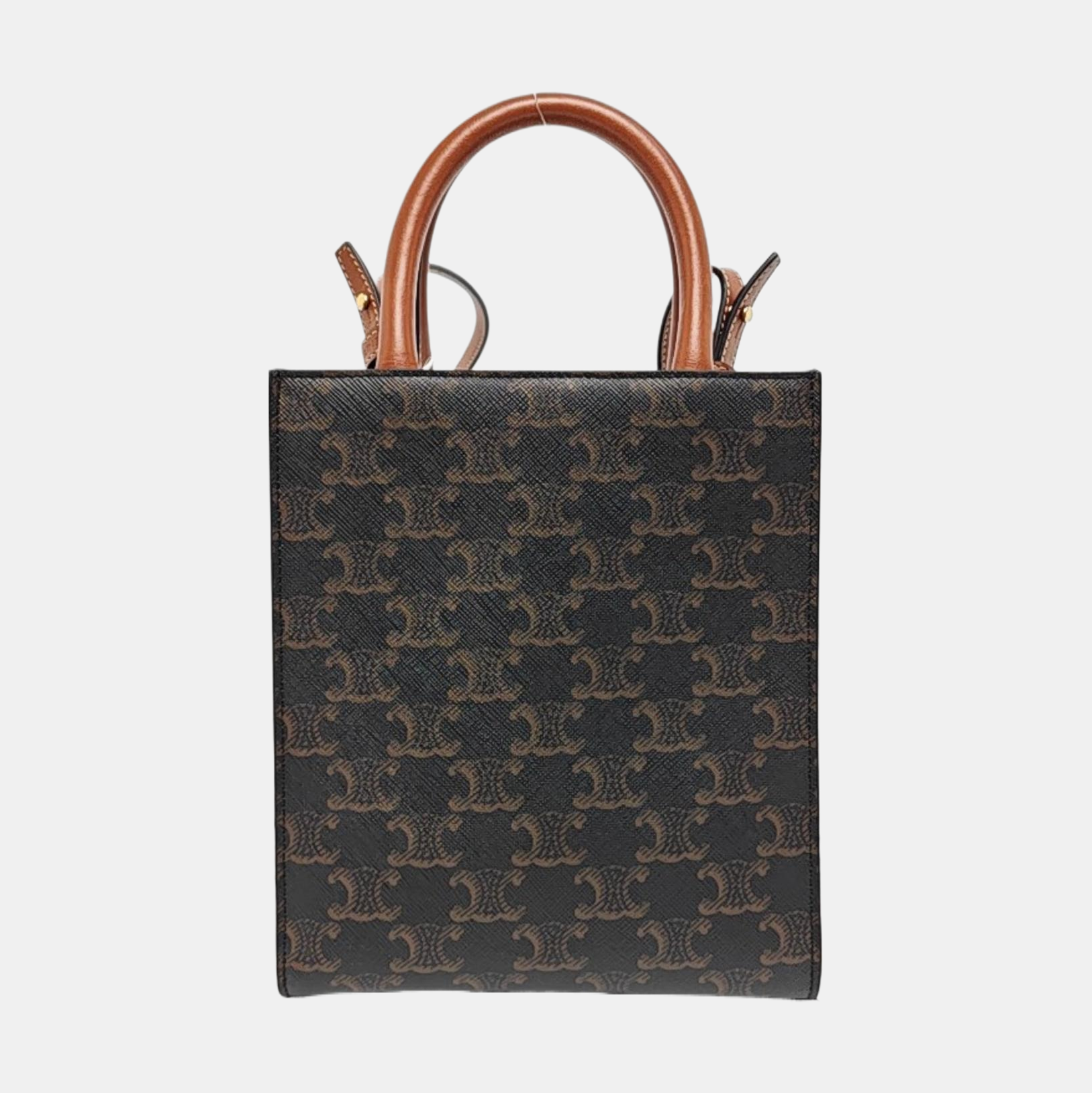 CABAS CELINE Mini Coated Canvas Brown