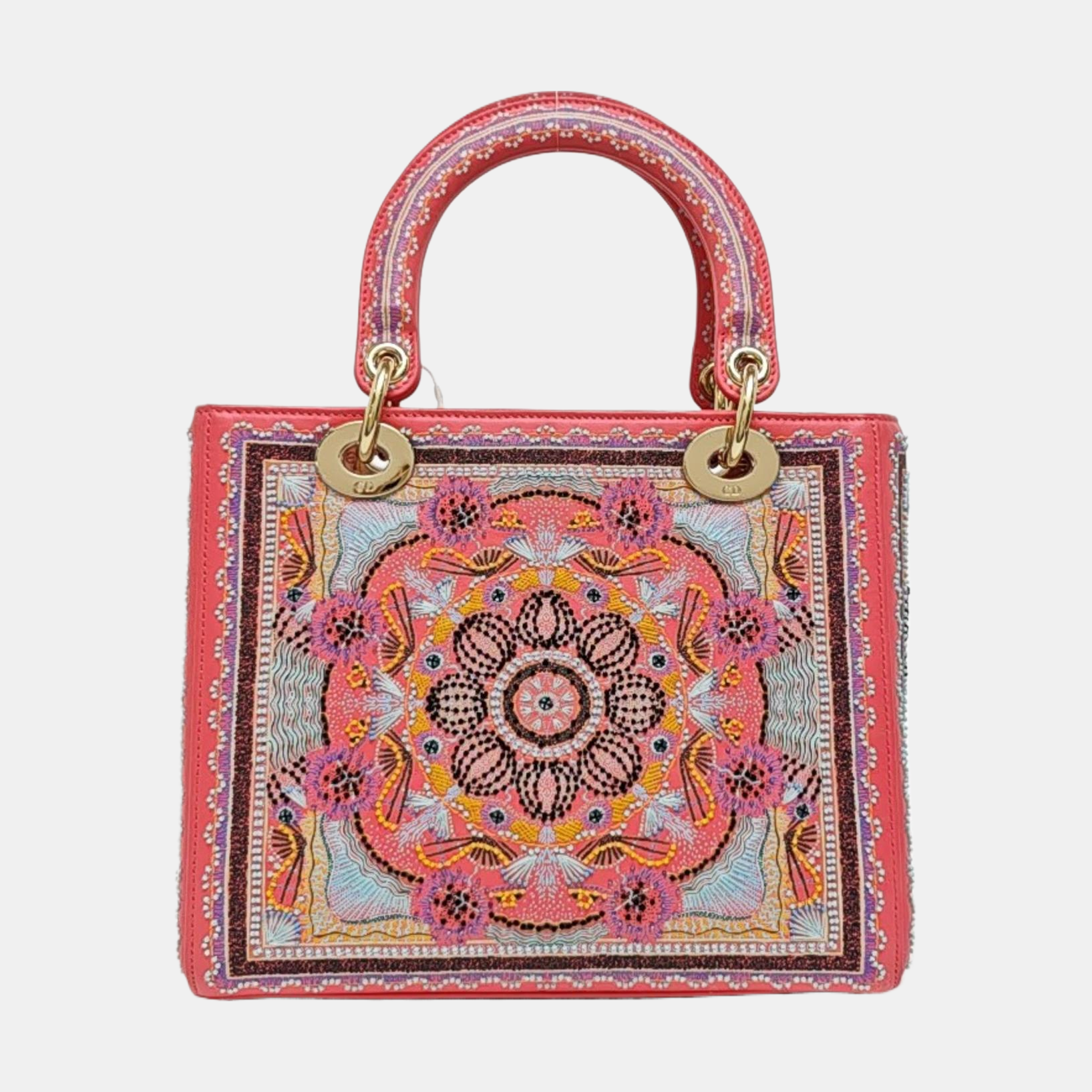Lady Dior Medium Quilted Fabric Multicolor