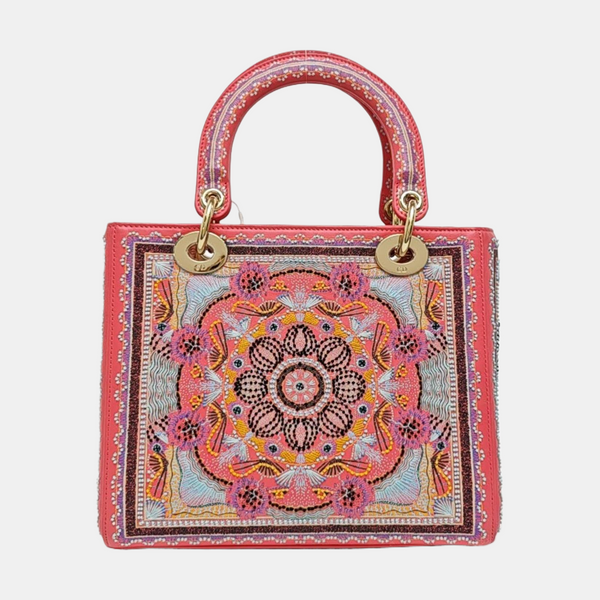 Lady Dior Medium Quilted Fabric Multicolor