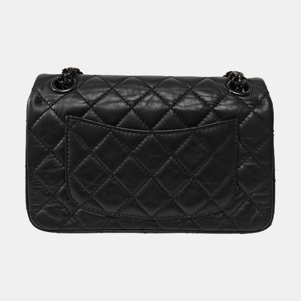 2.55 224 (mini) Quilted Calfskin Black