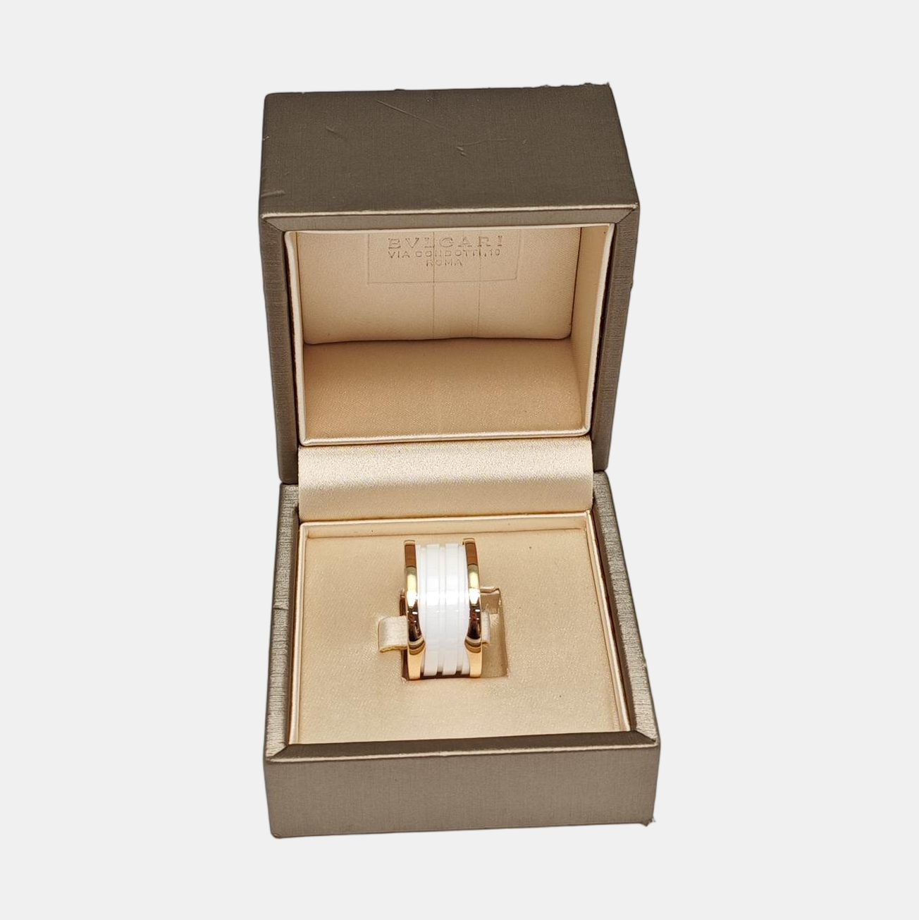 B.ZERO1 18k Rose Gold Ring EU 55