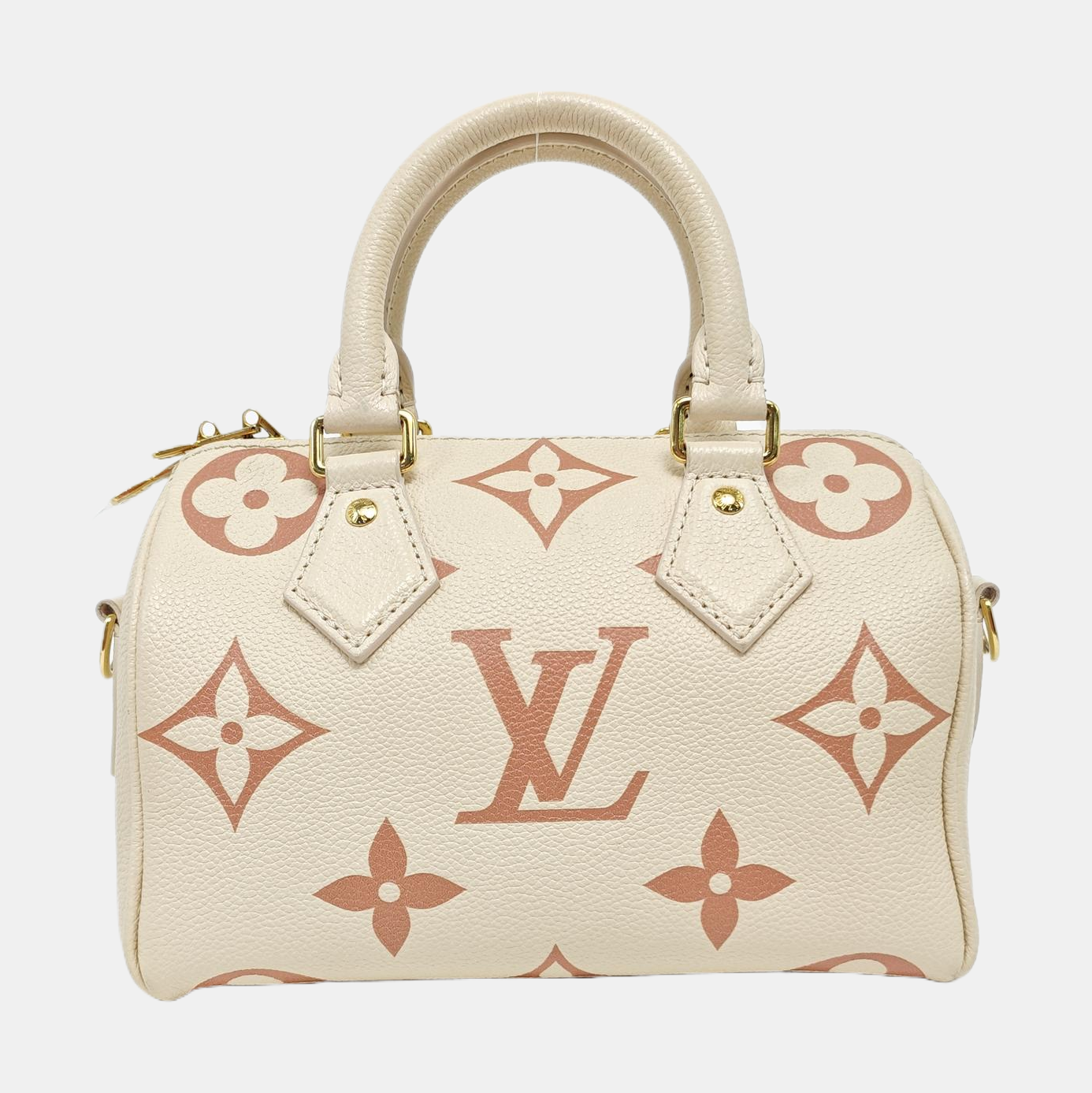 SPEEDY 20 Monogram Calfskin Beige