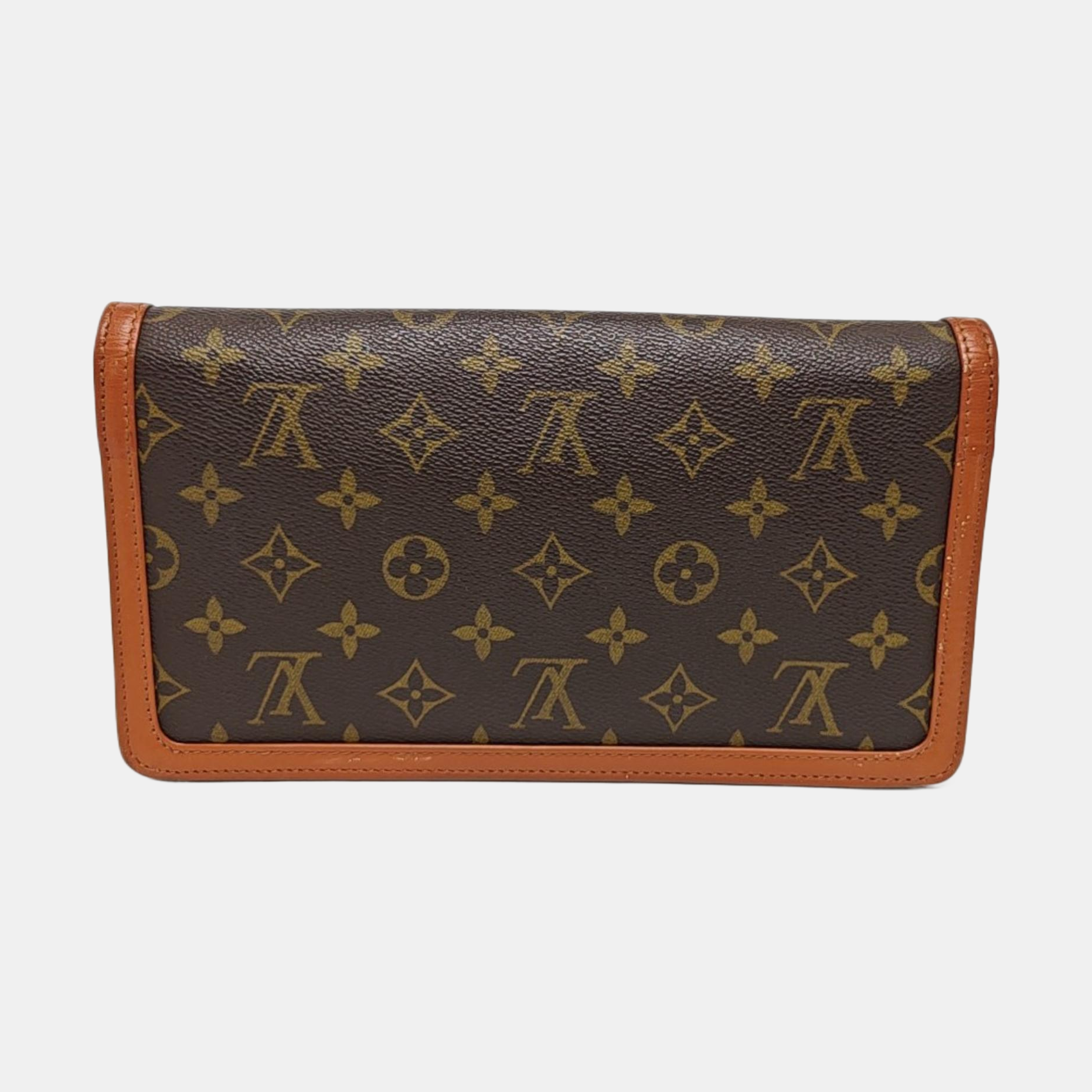 DAME Monogram Coated Canvas Brown