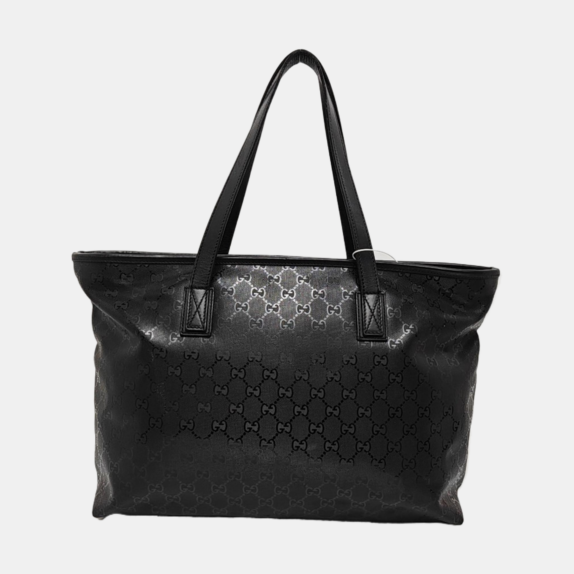 GG Imprime Large Monogram Coated Canvas Black