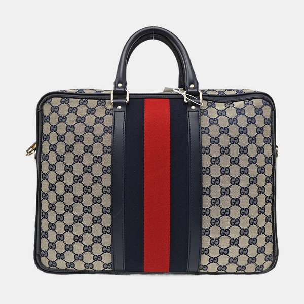 Monogram Canvas Tote Bag Beige