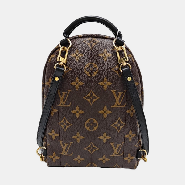 PALM SPRINGS Mini Monogram Coated Canvas Brown