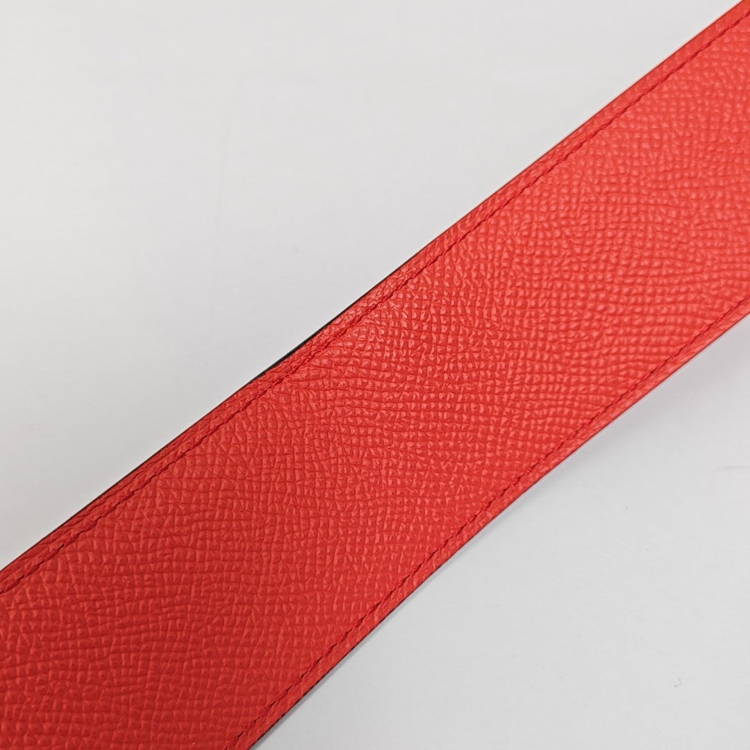 Leather Belt Red