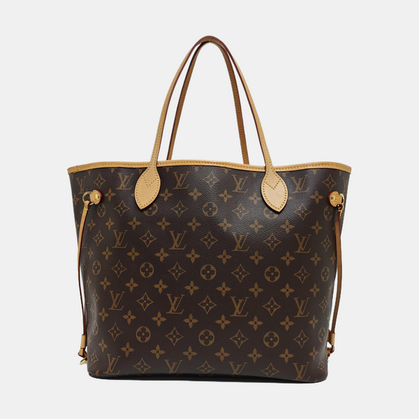 NEVERFULL MM Monogram Coated Canvas Brown