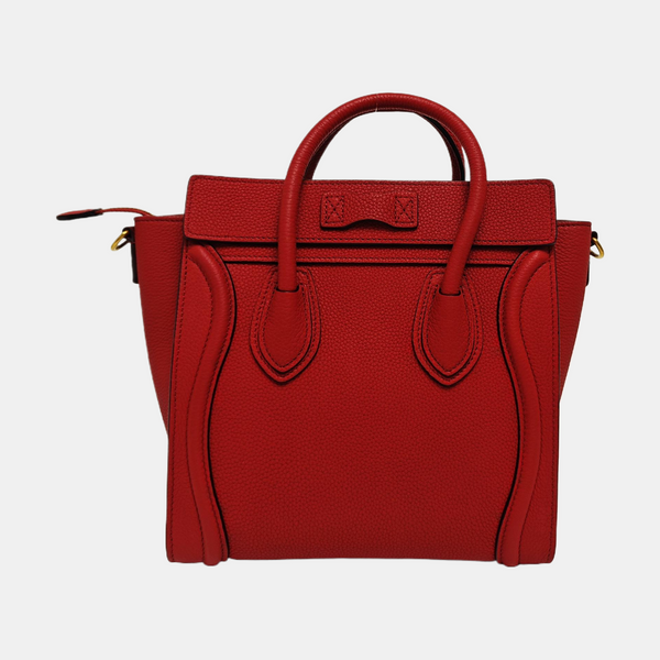 LUGGAGE Nano Calfskin Red