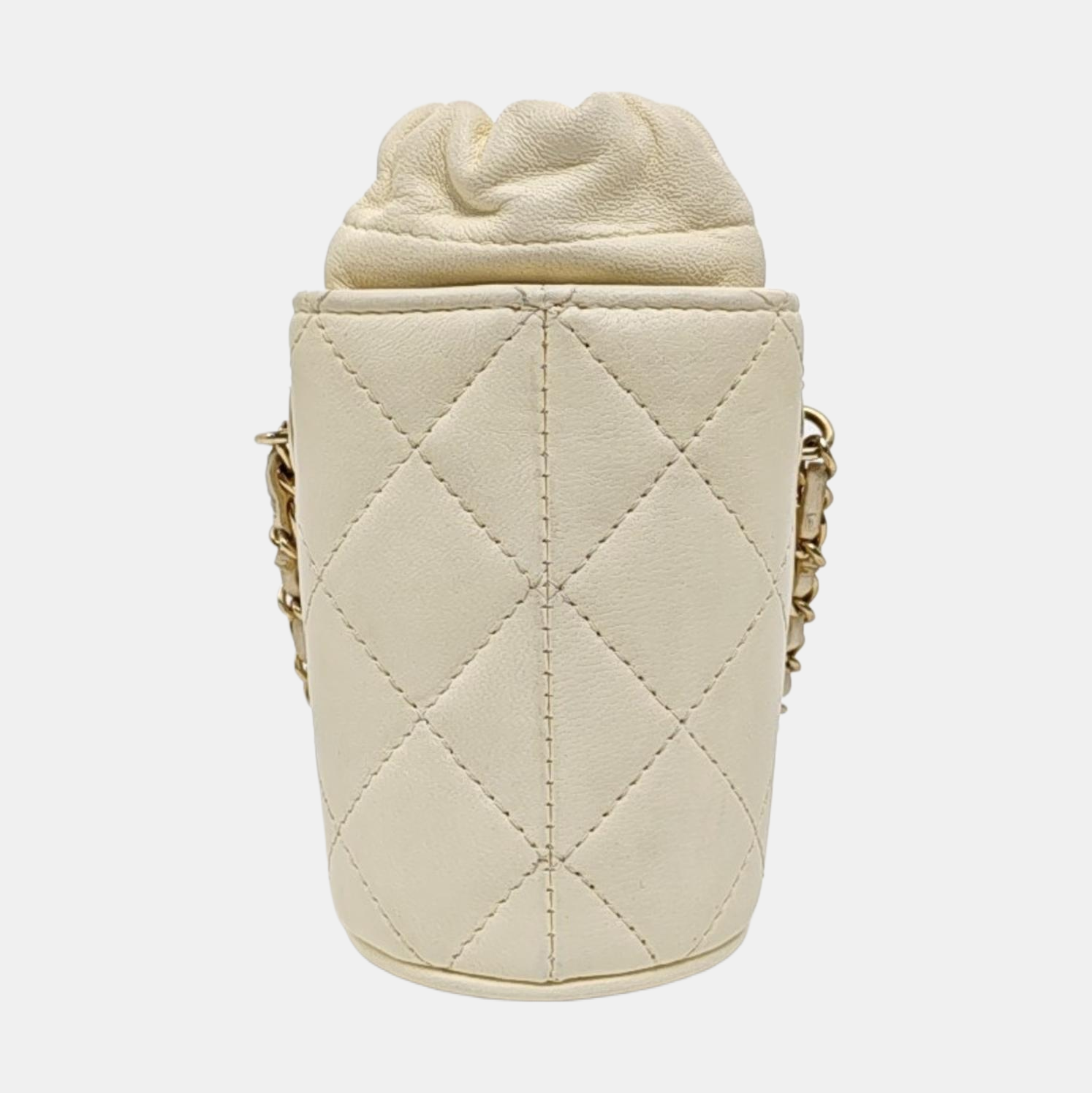 Mini Quilted Lambskin White