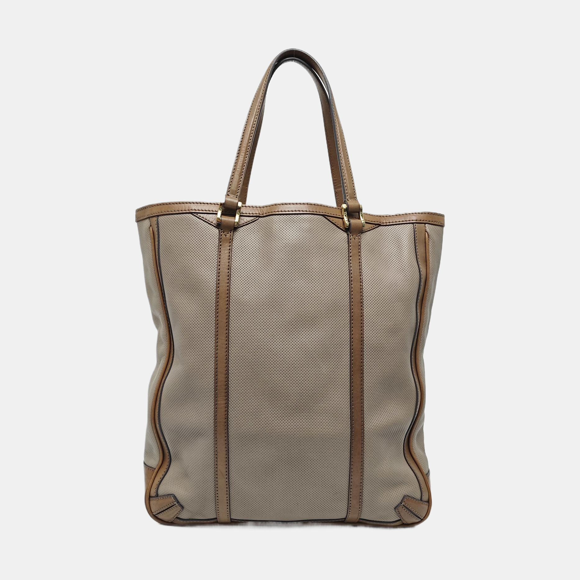 Calfskin Top Handle Bag Gray
