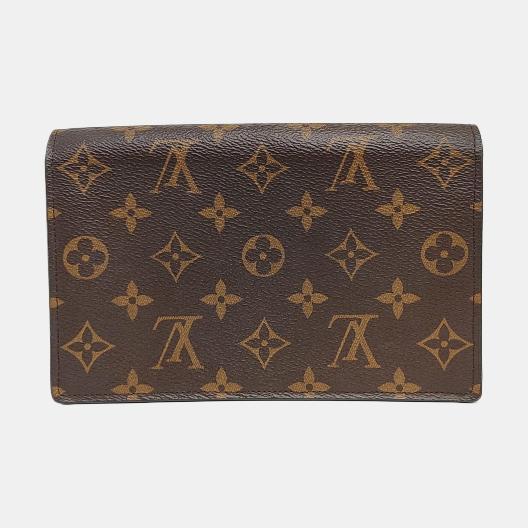 FLORE Monogram Coated Canvas Brown