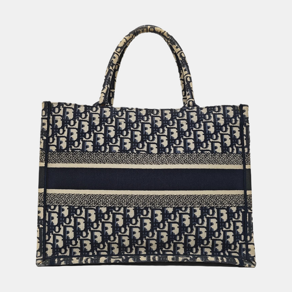 Book Tote Medium Canvas Blue