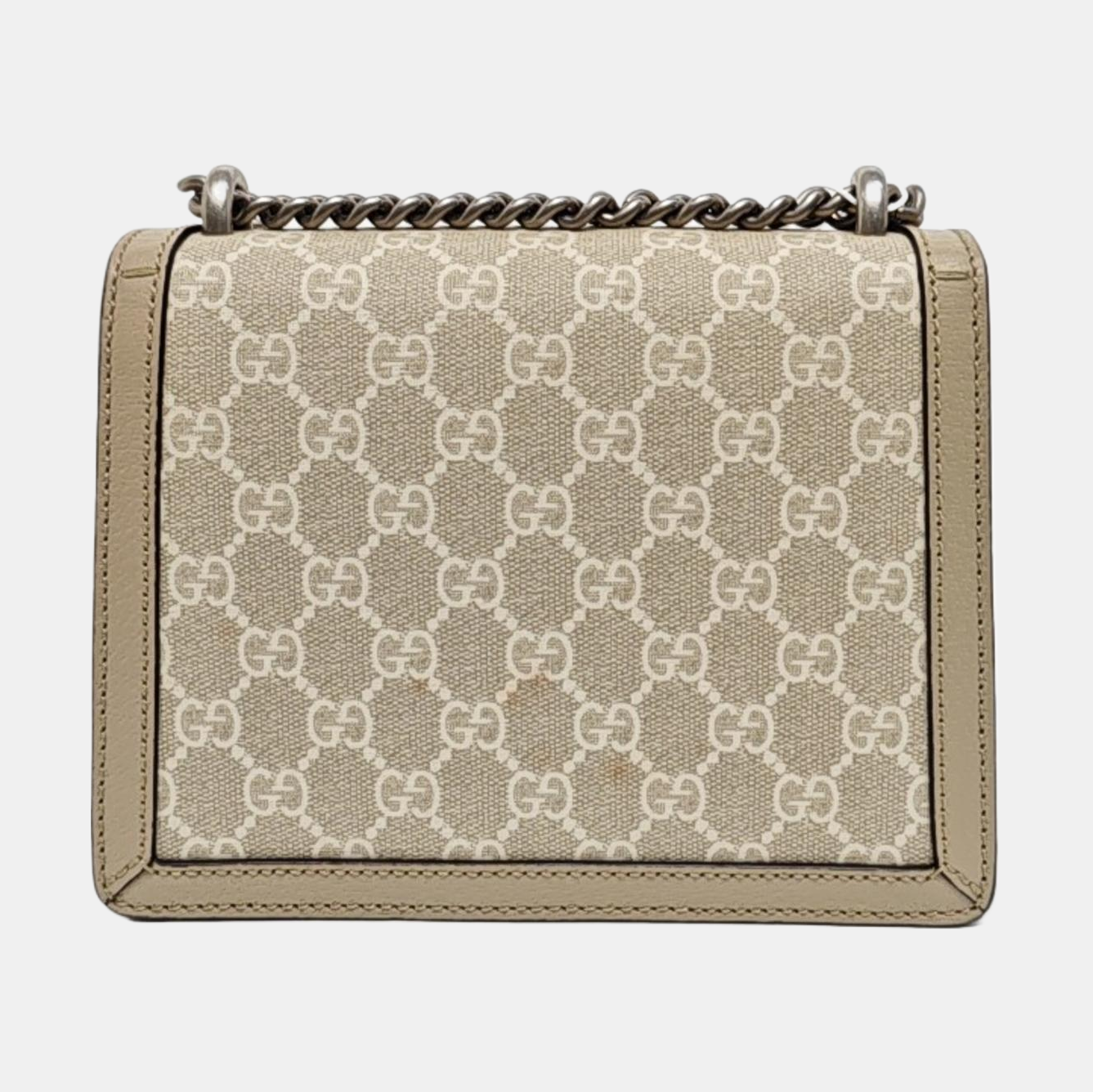 Dionysus Mini Monogram Coated Canvas Beige