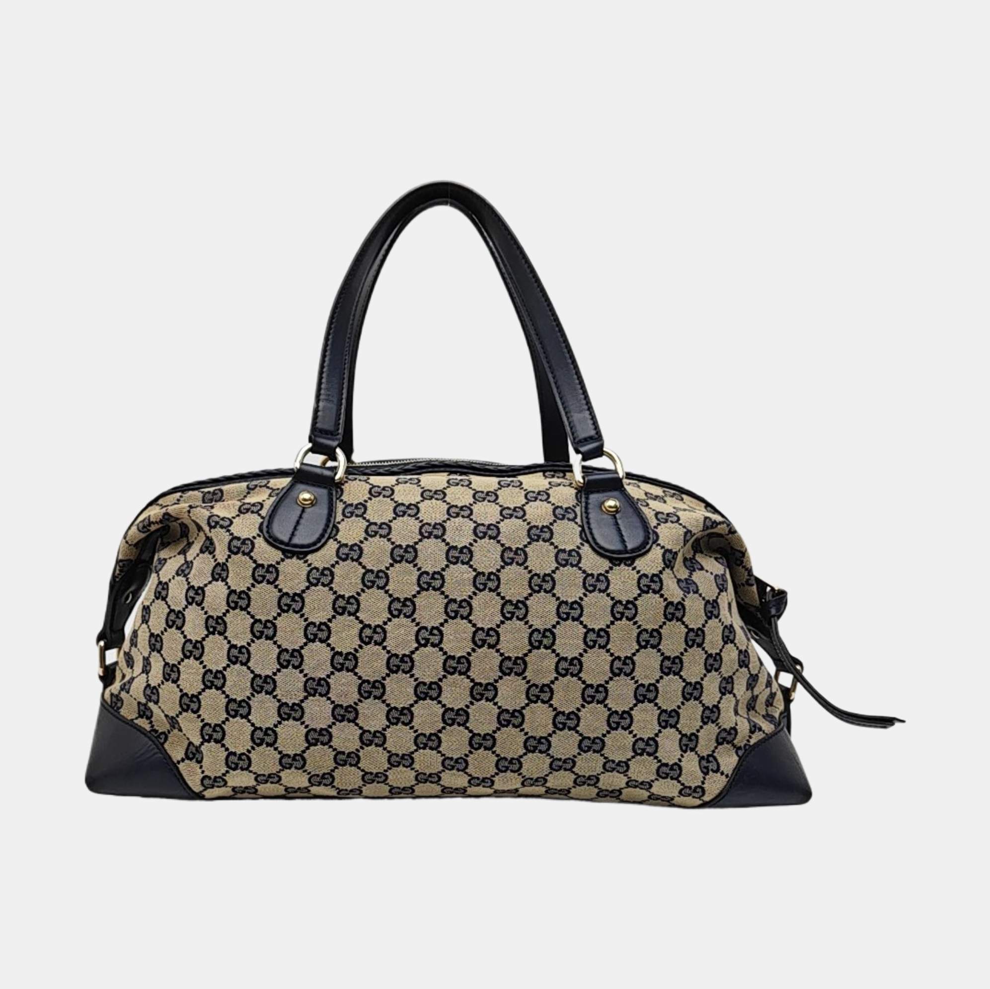Monogram Canvas Top Handle Bag Beige