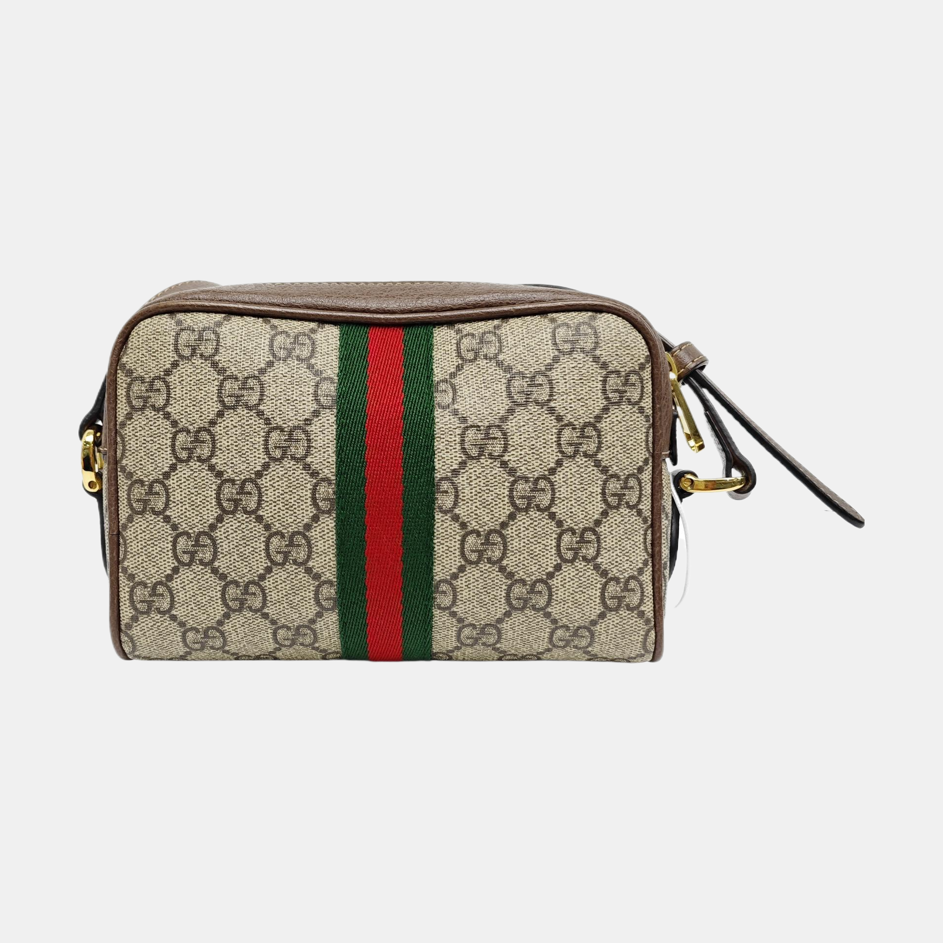 Ophidia Mini Monogram Coated Canvas Beige