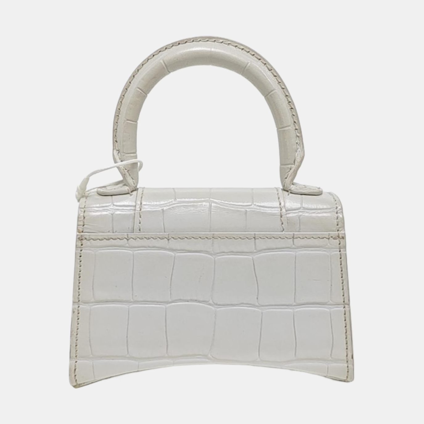 Hourglass Mini Calfskin White