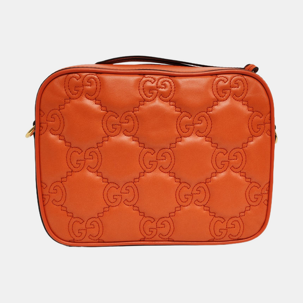 GG Matelassé Quilted Calfskin Orange