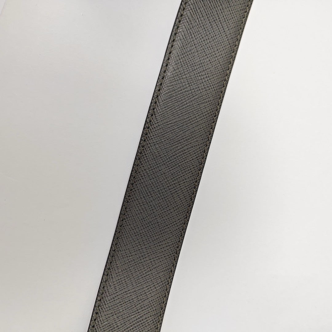 Leather Belt Gray