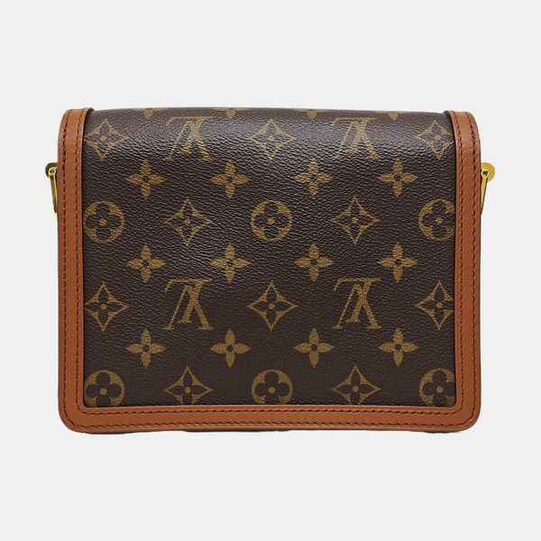 DAUPHINE Mini Monogram Coated Canvas Brown