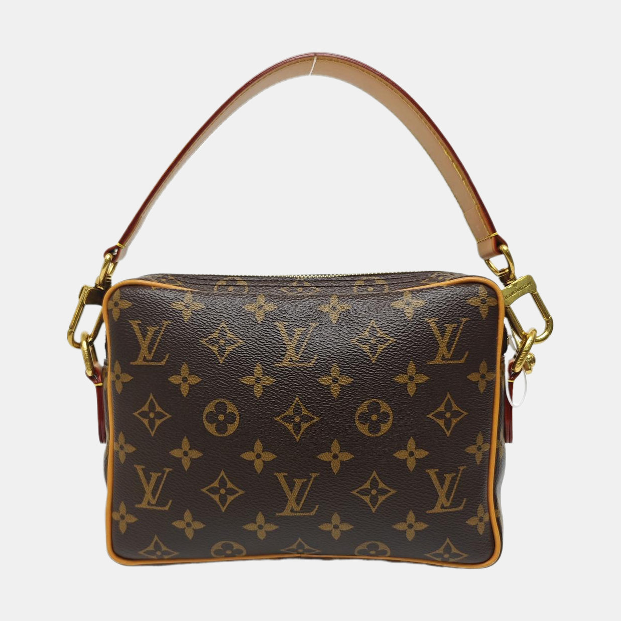VINTAGE TROCADERO 27 Monogram Coated Canvas Brown