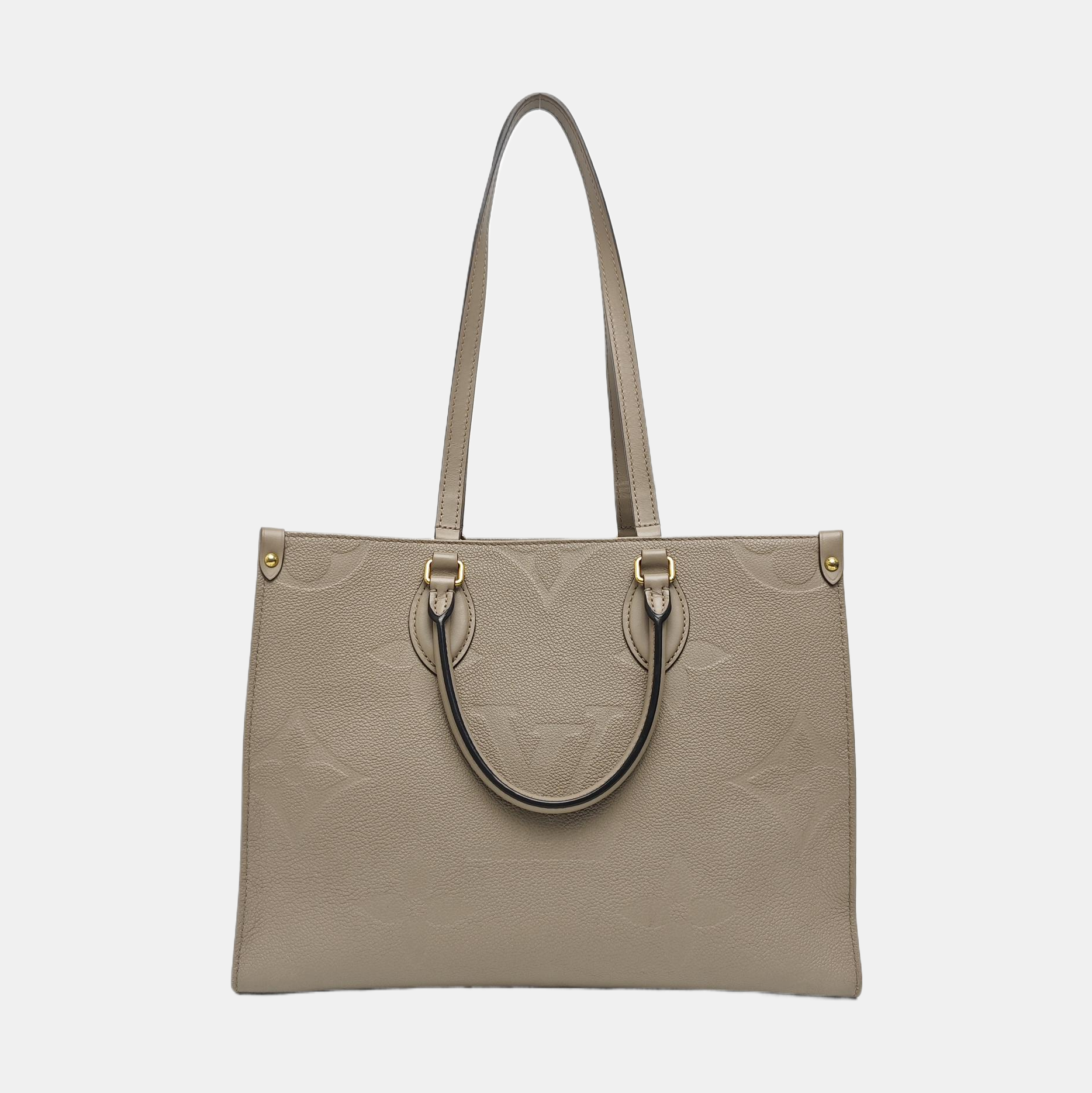 ONTHEGO MM Monogram Calfskin Gray