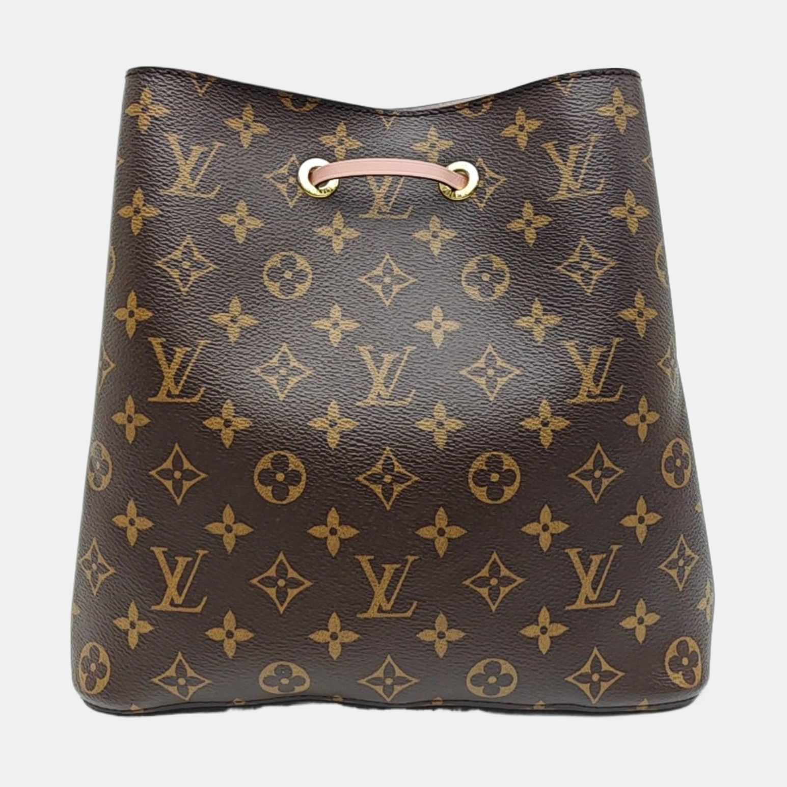 NÉONOÉ MM Monogram Coated Canvas Brown