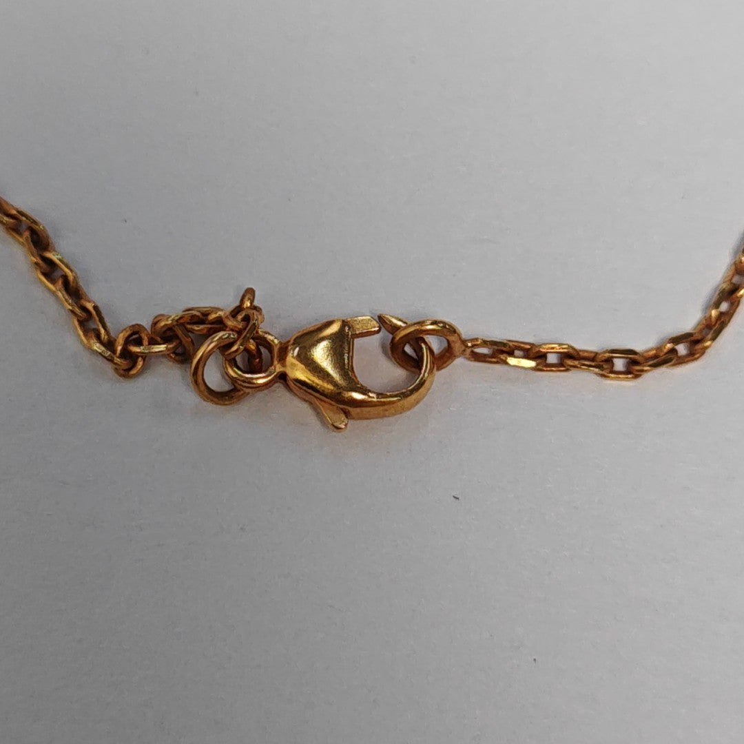 Pop H Metal Rose Gold Necklace