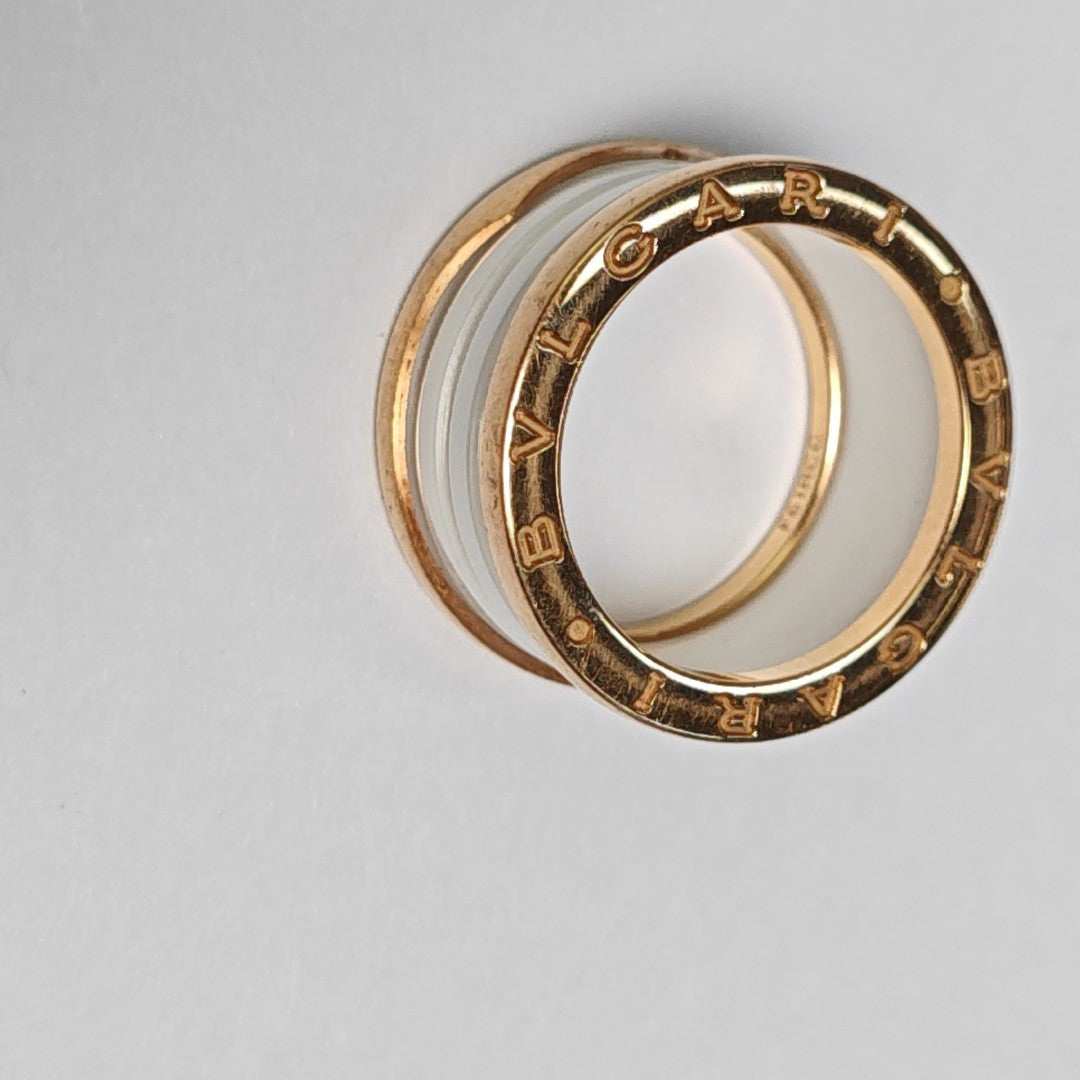 B.ZERO1 18k Rose Gold Ring EU 54