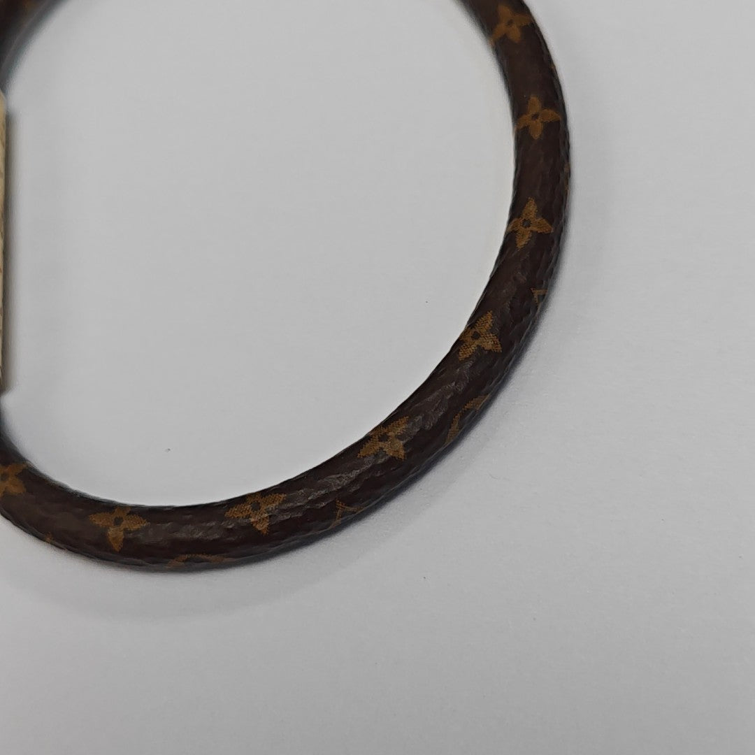 CONFIDENTIEL Coated Canvas Brown Bangle
