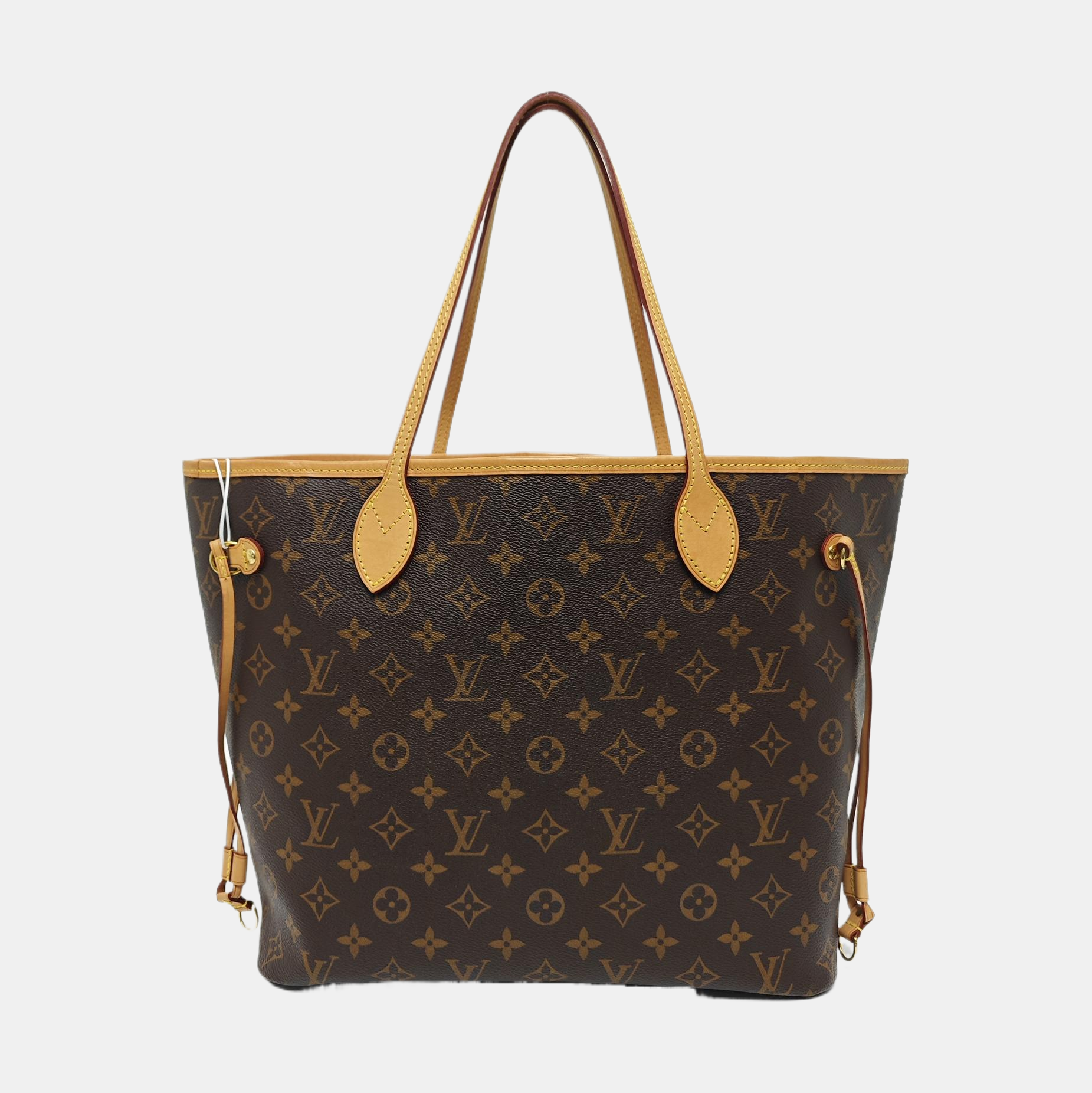 NEVERFULL MM Monogram Coated Canvas Brown