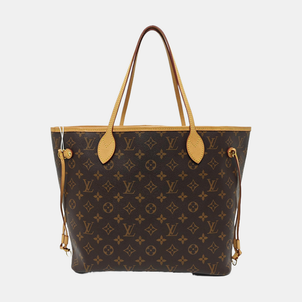 NEVERFULL MM Monogram Coated Canvas Brown