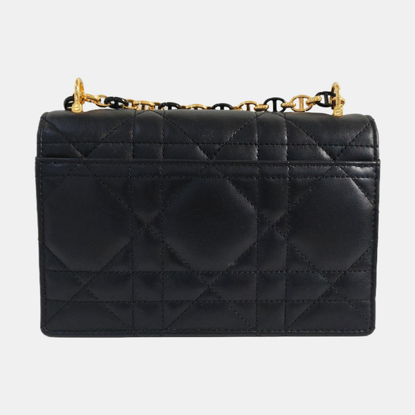 Miss Caro Mini Cannage Lambskin Black