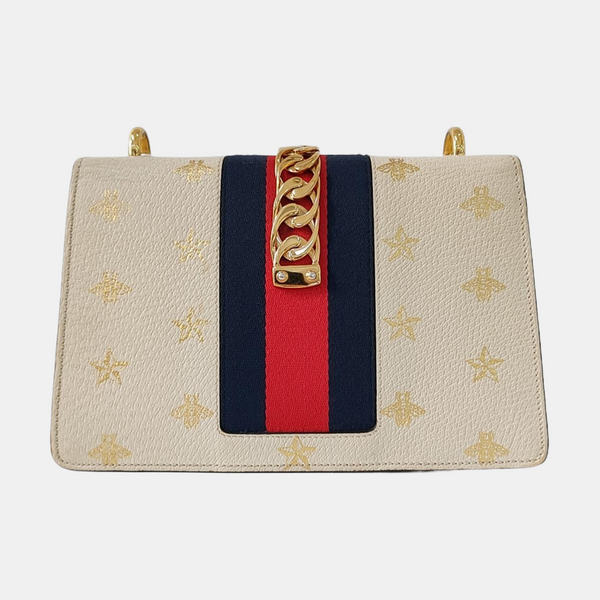 Sylvie Small Calfskin White