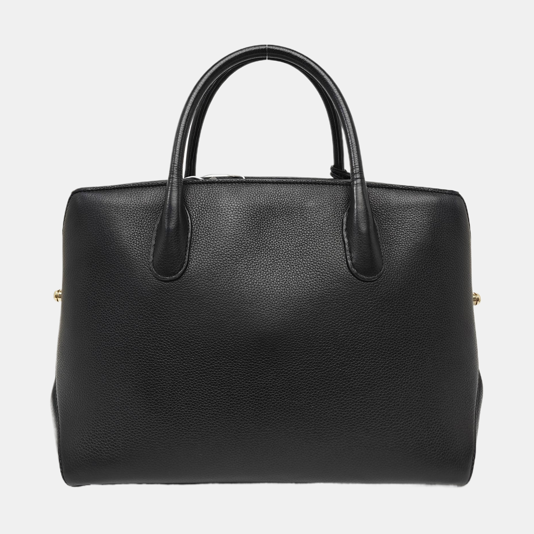 Calfskin Top Handle Bag Black