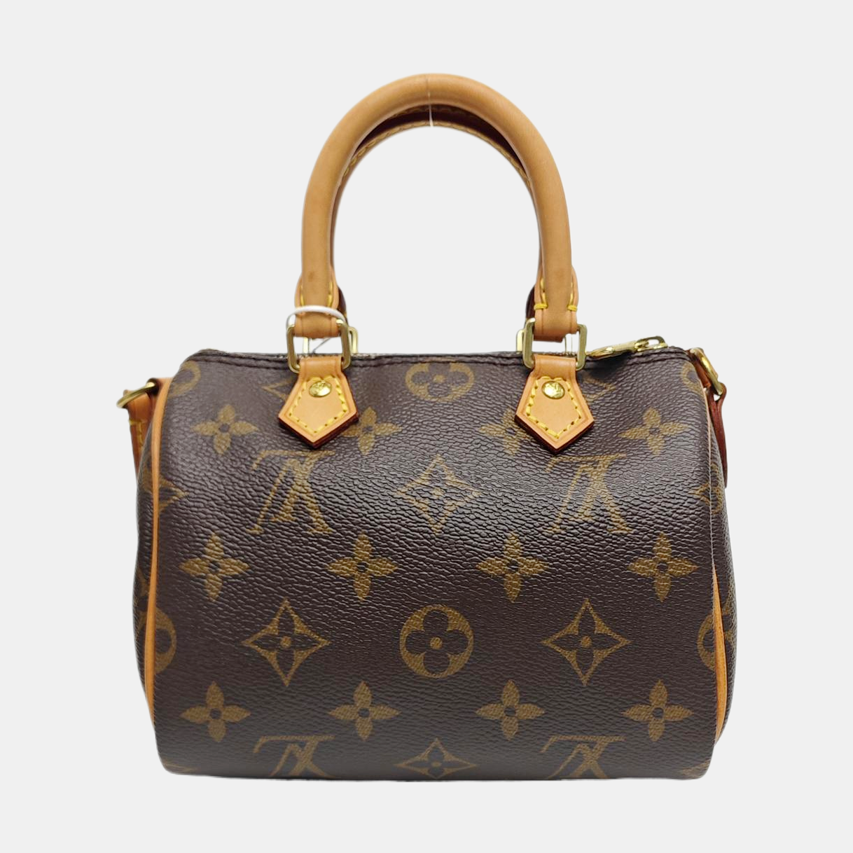 SPEEDY Nano Monogram Coated Canvas Brown