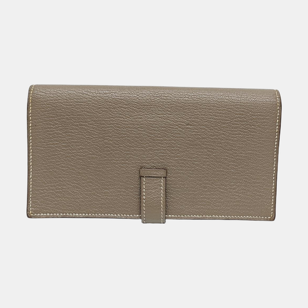Bearn Medium Chèvre Mysore Gray Wallet