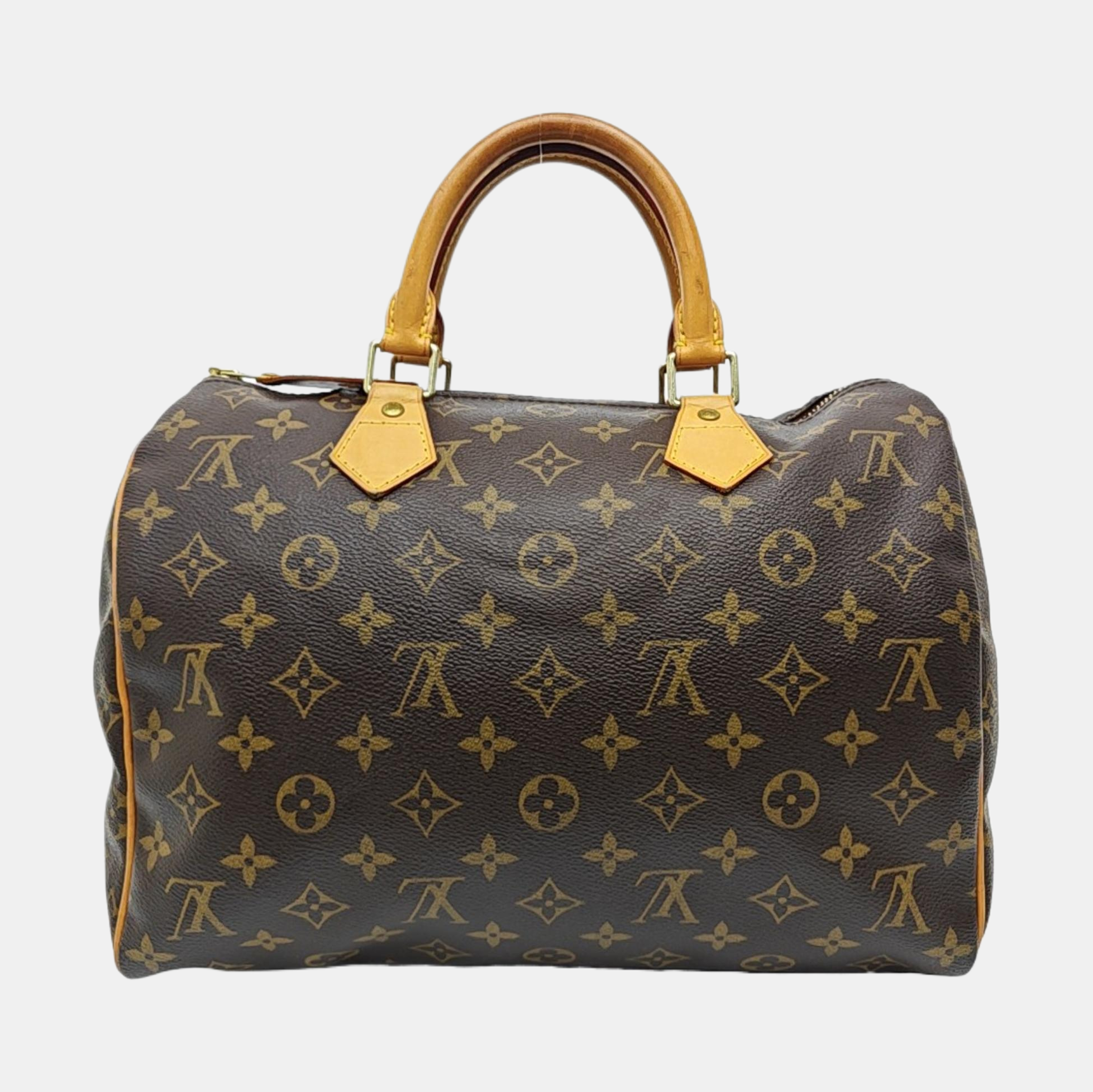 SPEEDY 30 Monogram Coated Canvas Brown