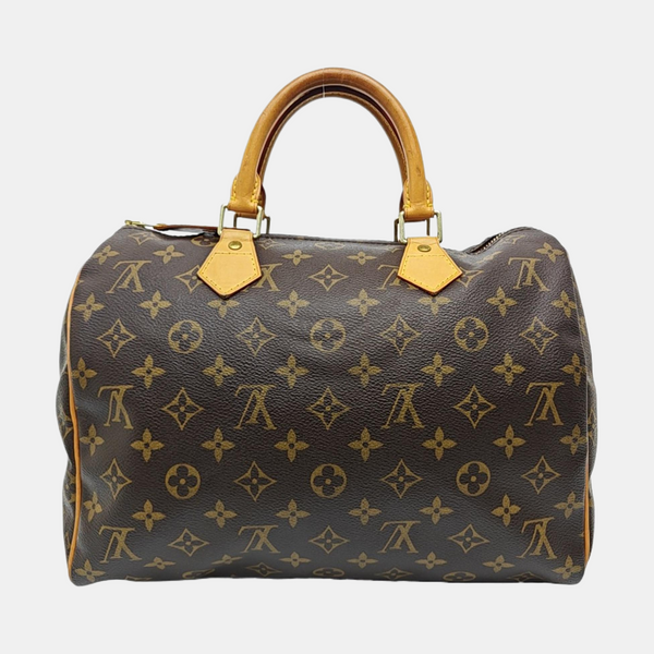 SPEEDY 30 Monogram Coated Canvas Brown