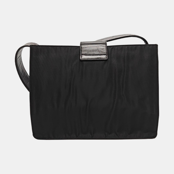 Nylon Shoulder Bag Black
